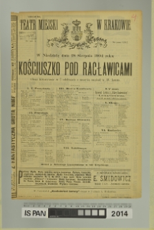 KOŚCIUSZKO POD RACŁAWICAMI