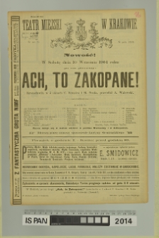 ACH, TO ZAKOPANE!