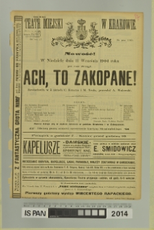 ACH, TO ZAKOPANE!