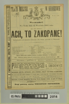 ACH, TO ZAKOPANE!