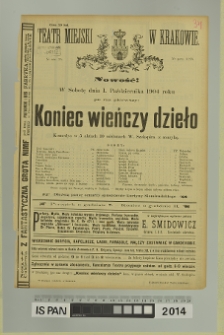 KONIEC WIEŃCZY DZIEŁO