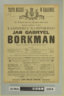 JAN GABRYEL BORKMAN