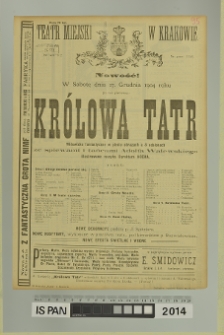 KRÓLOWA TATR