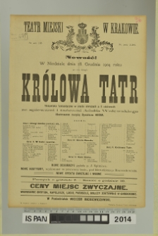 KRÓLOWA TATR