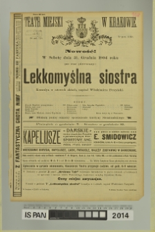 LEKKOMYŚLNA SIOSTRA