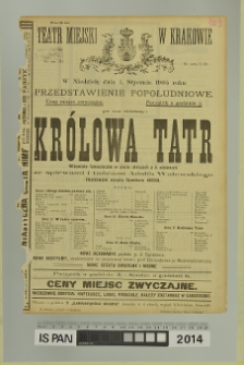 KRÓLOWA TATR