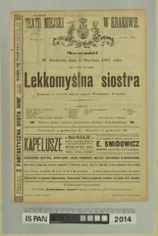 LEKKOMYŚLNA SIOSTRA