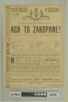 ACH TO ZAKOPANE!
