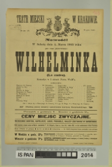 WILHELMINKA (Le cadre)