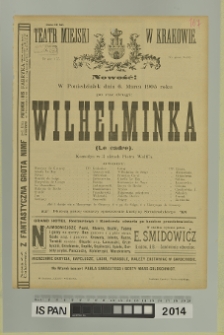 WILHELMINKA (Le cadre)