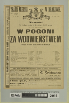 W POGONI ZA WDOWIEŃSTWEM