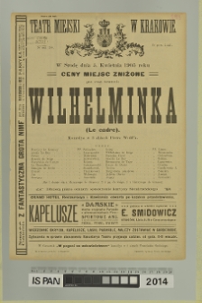 WILHELMINKA (Le cadre)