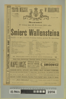 ŚMIERĆ WALLENSTEINA