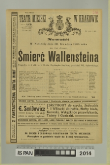 ŚMIERĆ WALLENSTEINA