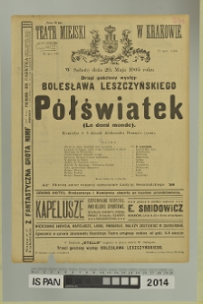 PÓŁŚWIATEK (Le demi monde)