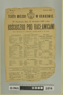 KOŚCIUSZKO POD RACŁAWICAMI