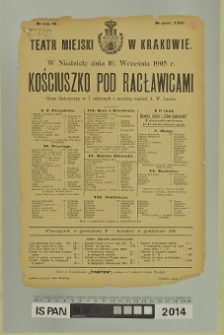 KOŚCIUSZKO POD RACŁAWICAMI
