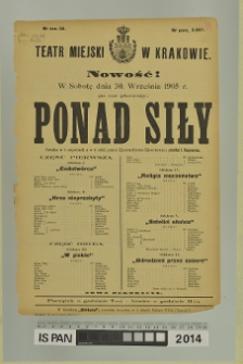 PONAD SIŁY