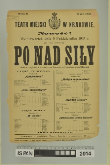 PONAD SIŁY