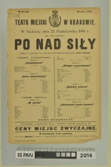 PONAD SIŁY