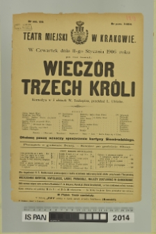 WIECZÓR TRZECH KRÓLI