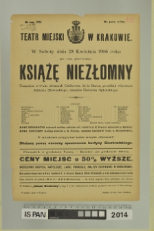 KSIĄŻĘ NIEZŁOMNY