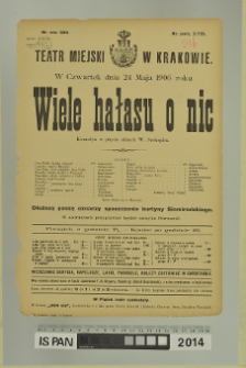 WIELE HAŁASU O NIC