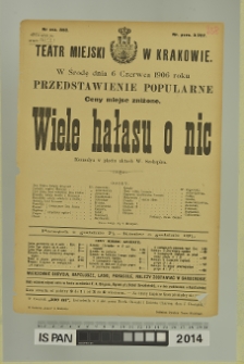 WIELE HAŁASU O NIC