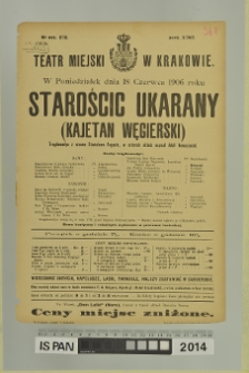 STAROŚCIC UKARANY