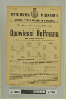 OPOWIEŚCI HOFFMANA