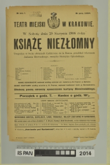 KSIĄŻĘ NIEZŁOMNY