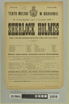 SHERLOCK HOLMES