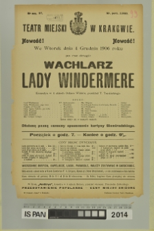 WACHLARZ LADY WINDERMERE