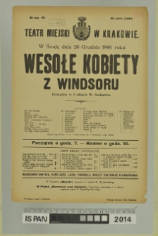 WESOŁE KOBIETY Z WINDSORU (Wesołe kumoszki z Windsoru)