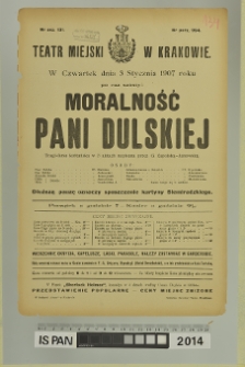 MORALNOŚĆ PANI DULSKIEJ