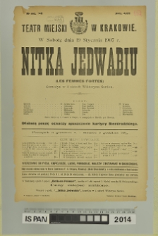 NITKA JEDWABIU (Les Femmes Fortes)