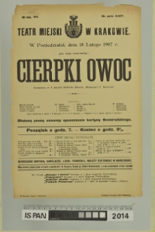 CIERPKI OWOC