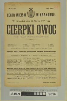 CIERPKI OWOC