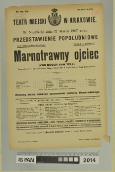 MARNOTRAWNY OJCIEC (You Never Can Tell)