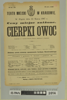 CIERPKI OWOC