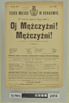 OJ MĘŻCZYŹNI MĘŻCZYŻNI!