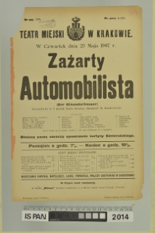 ZAŻARTY AUTOMOBILISTA (Der Kilometerfresser)
