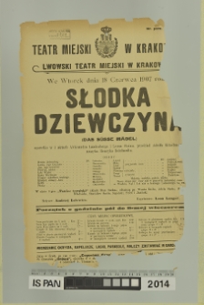 SŁODKA DZIEWCZYNA (Das süsse Mädel)