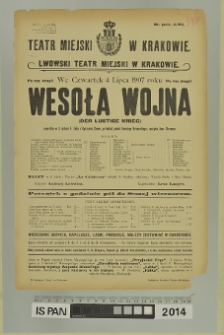 WESOŁA WOJNA (Der lustige Krieg)
