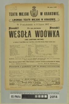 WESOŁA WDÓWKA (Die Lustige Witwe)