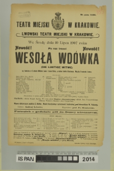 WESOŁA WDÓWKA (Die Lustige Witwe)