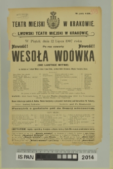 WESOŁA WDÓWKA (Die Lustige Witwe)