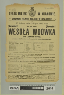 WESOŁA WDÓWKA (Die Lustige Witwe)