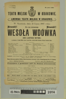WESOŁA WDÓWKA (Die Lustige Witwe)