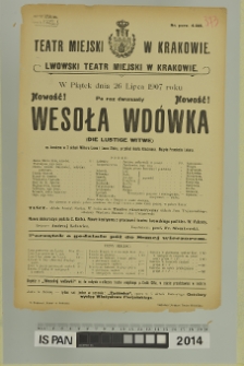 WESOŁA WDÓWKA (Die Lustige Witwe)